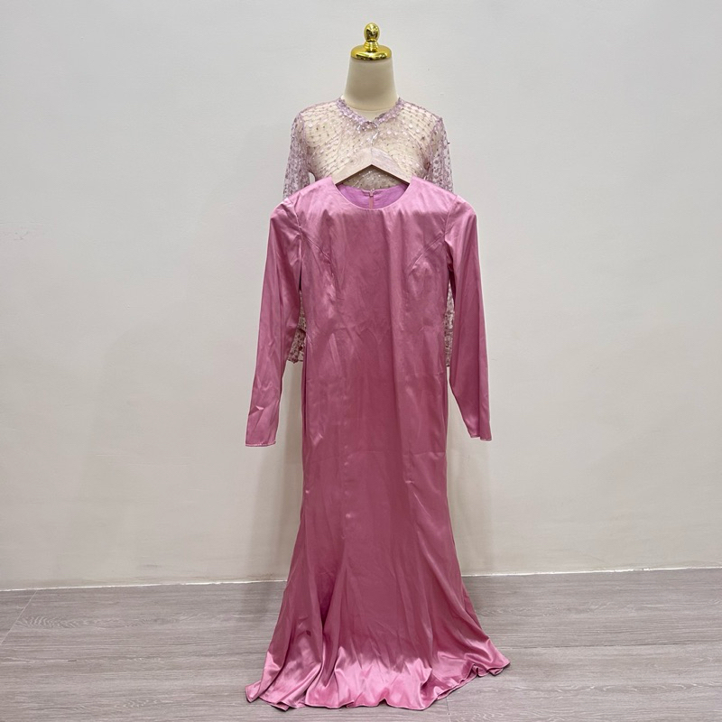 Set Dress Bridesmaid/Kondangan Pink Preloved
