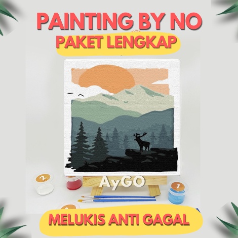 

Pasti Berkualitas PAINTING BY NUMBER PAINTING BY NO PAKET MELUKIS PAINT BY NUMBER KIT CANVAS