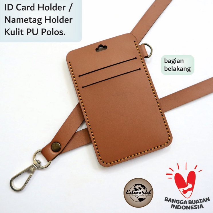 

Promo Terbaru ID Card Holder Nametag Kulit PU Polos