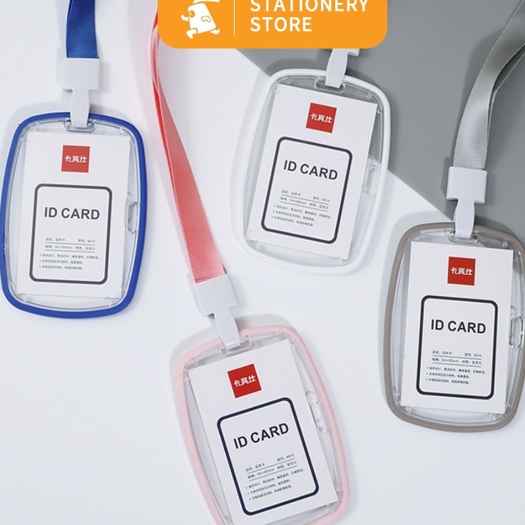 

Borong Stock Gantungan name tag ID Card Holder Gantungan Kartu Nama Rabbit Stationery