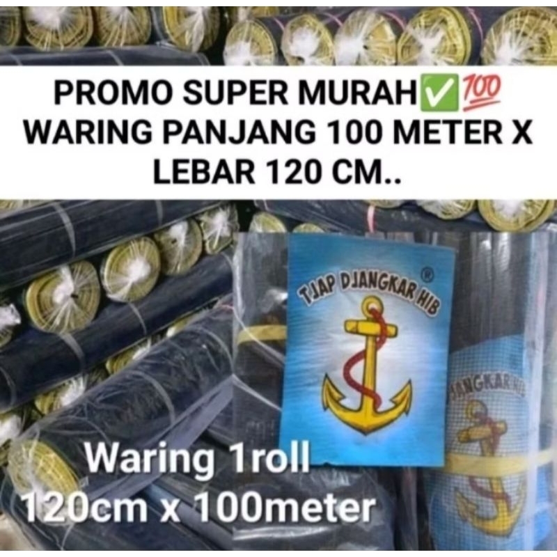 PROMO WARING HITAM/JARING AYAM PANJANG 100M×120CM