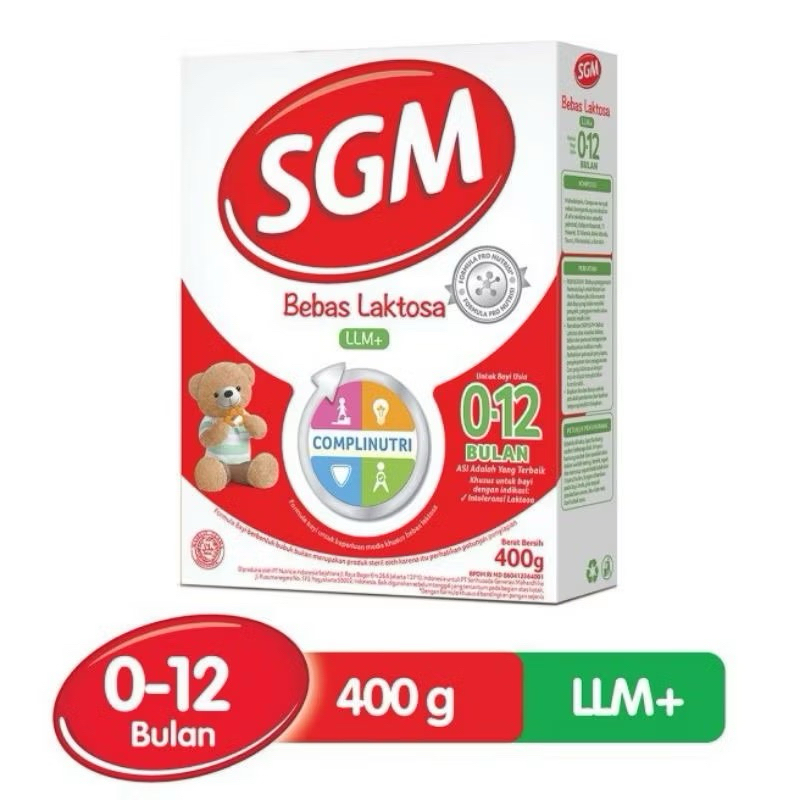 

SGM LLM 400 gr - bebas laktosa | 0 - 12 bulan