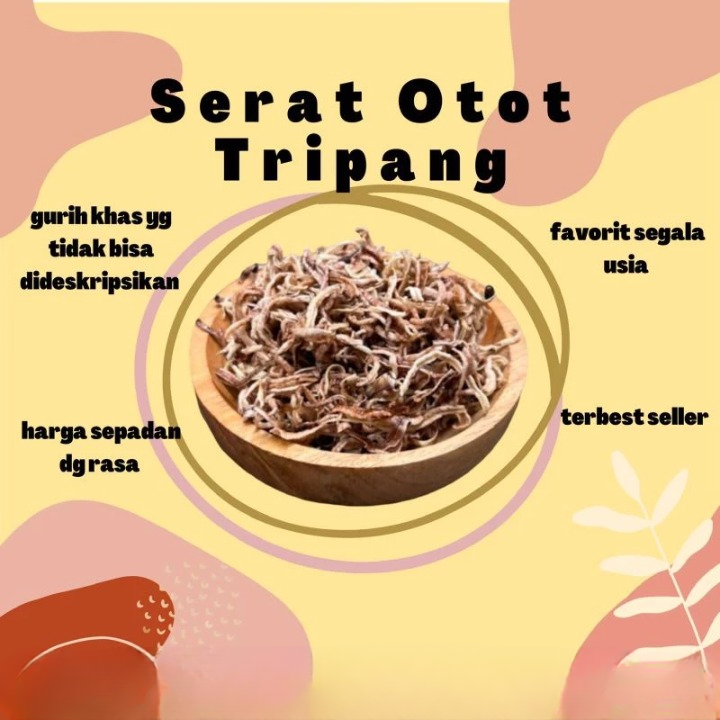 

Kerupuk Serat Otot Teripang Gurih Kemasan 100gram