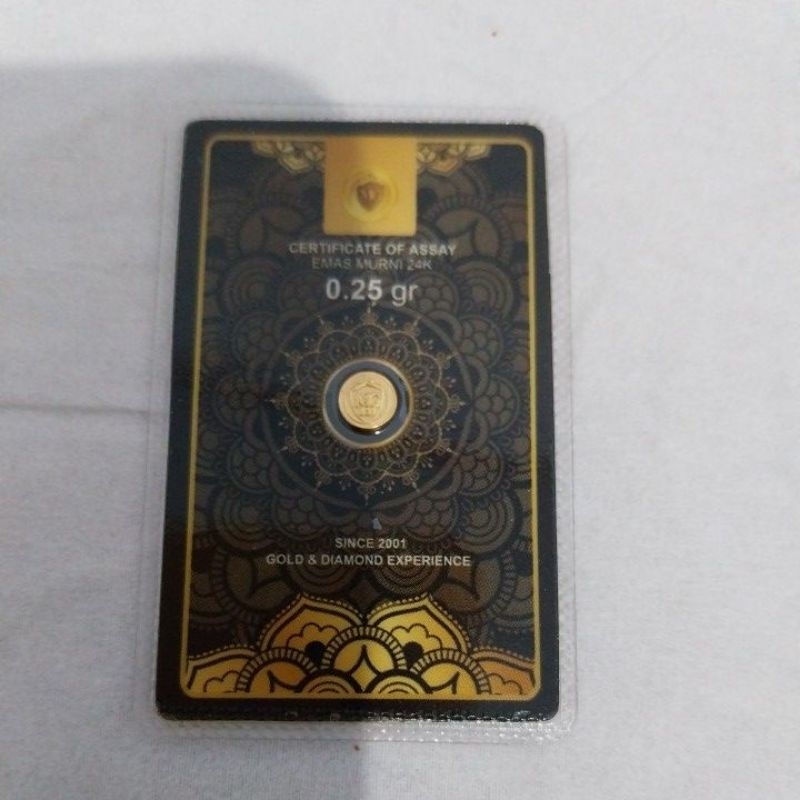 Logam Mulia (LM) emas 0.25gr