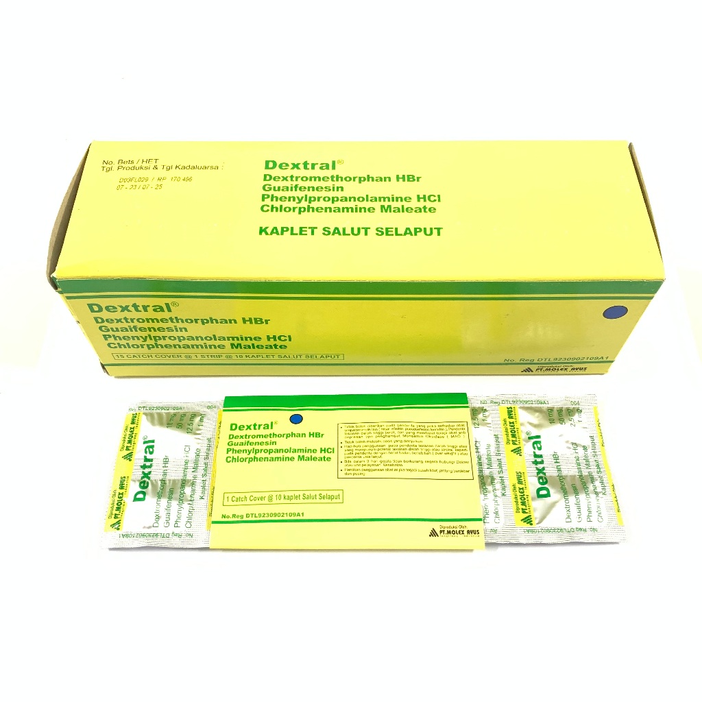 Dextral Kaplet - Obat Batuk Berdahak Kering & Pilek