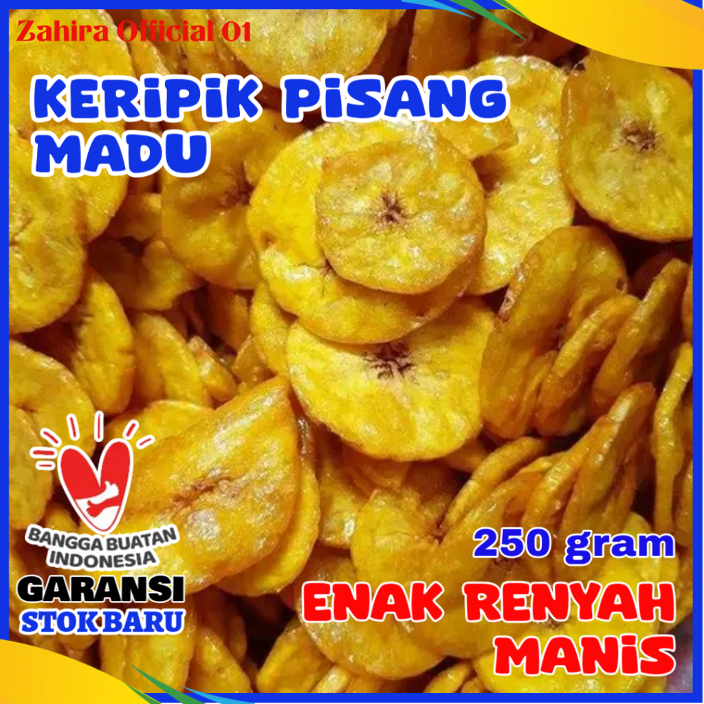 

Keripik Pisang Manis Madu Cemilan Kripik Pisang 250gram