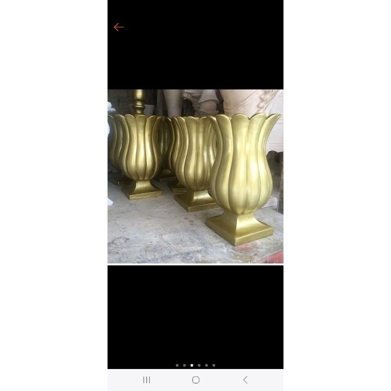 pot fiber decorasi