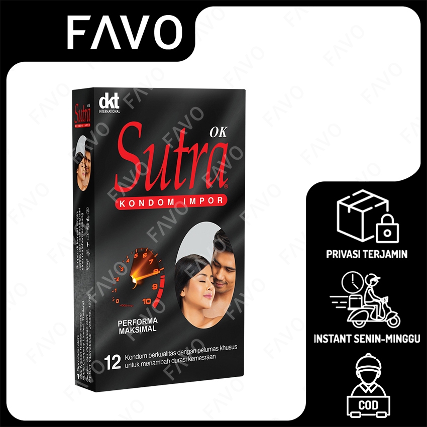 Kondom Sutra OK isi 12 Pcs - Kondom Hitam Sutra
