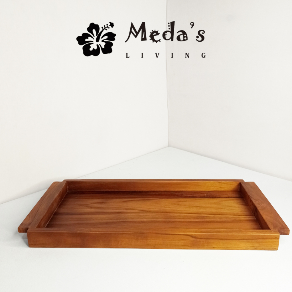 NAMPAN KAYU JATI - TRAY KAYU JATI (timber tray)