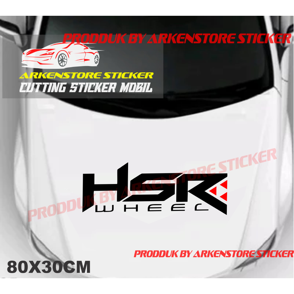 Sticker hsr wheel cutting sticker stiker kap mobil hsr wheel sticker kap mesin