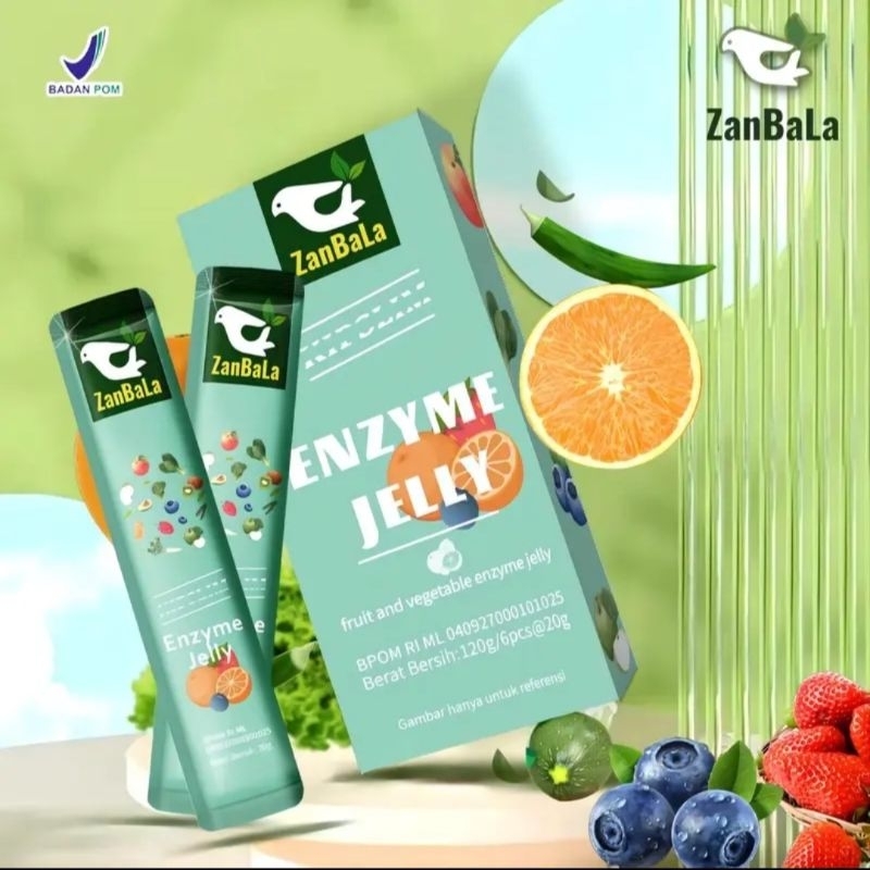 

ZanBala Jelly Fruit & Vegetable Enzyme Jelly 1 box isi 6 pc Jelly