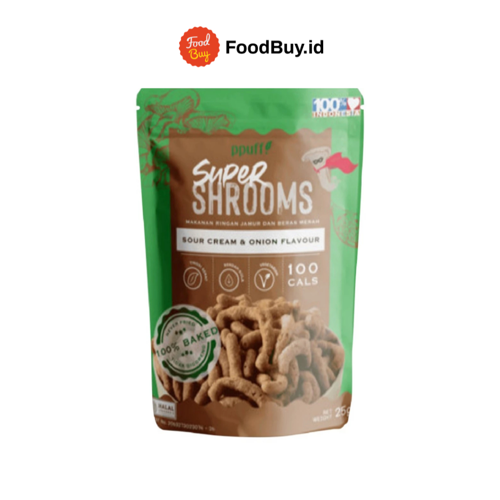 

Ppuff Super Shrooms Sour Cream & Onion Flavour 50gr