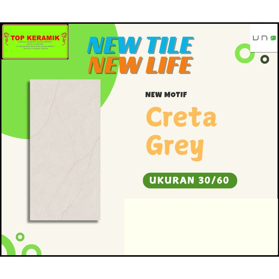 Keramik Uno 30x60 Creta Grey