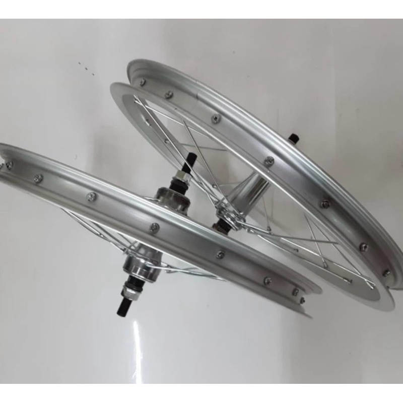 Velg sepeda 16 Mini BMX depan belakang siap pakai | pelek sepeda | wheelset Velg sepeda 16 inch BMX 