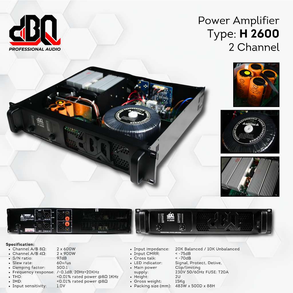 POWER AMPLIFIER PROFESIONAL | dBQ