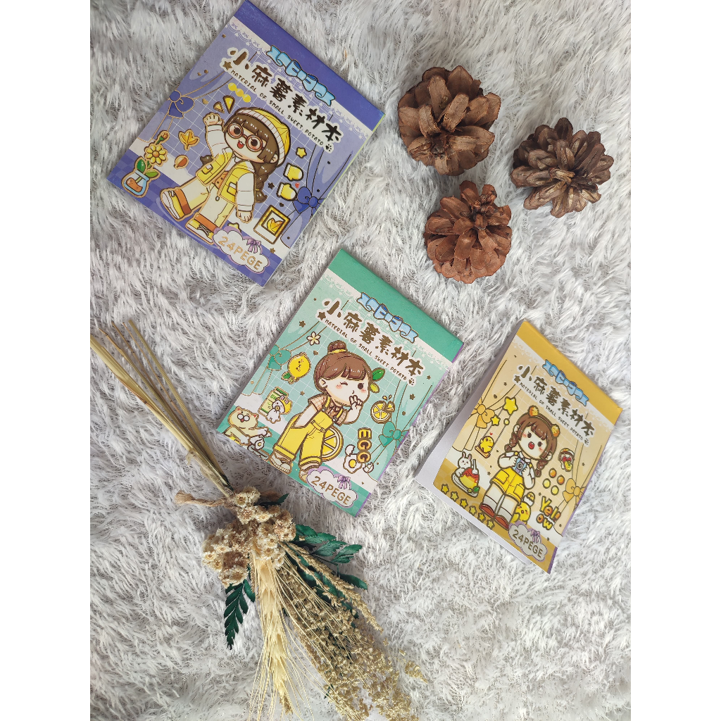 

stiker book momo lucu isi 24 lembar