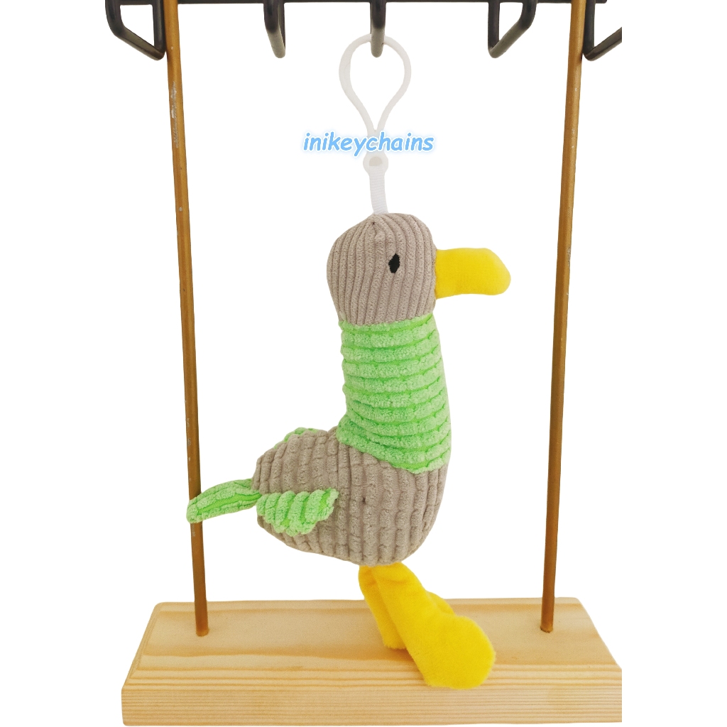 bag charms boneka bebek duck, gantungan kunci boneka bebek duck