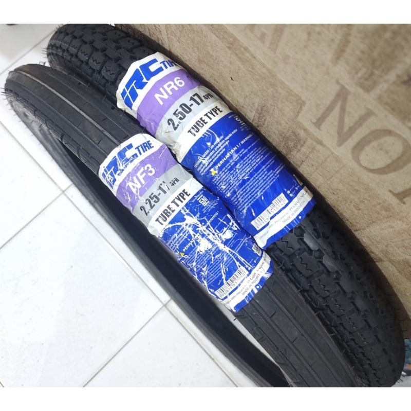 Ban IRC 225 17 NF3 dan 250 17 NR6 Klasik C70 Grand Depan Belakang