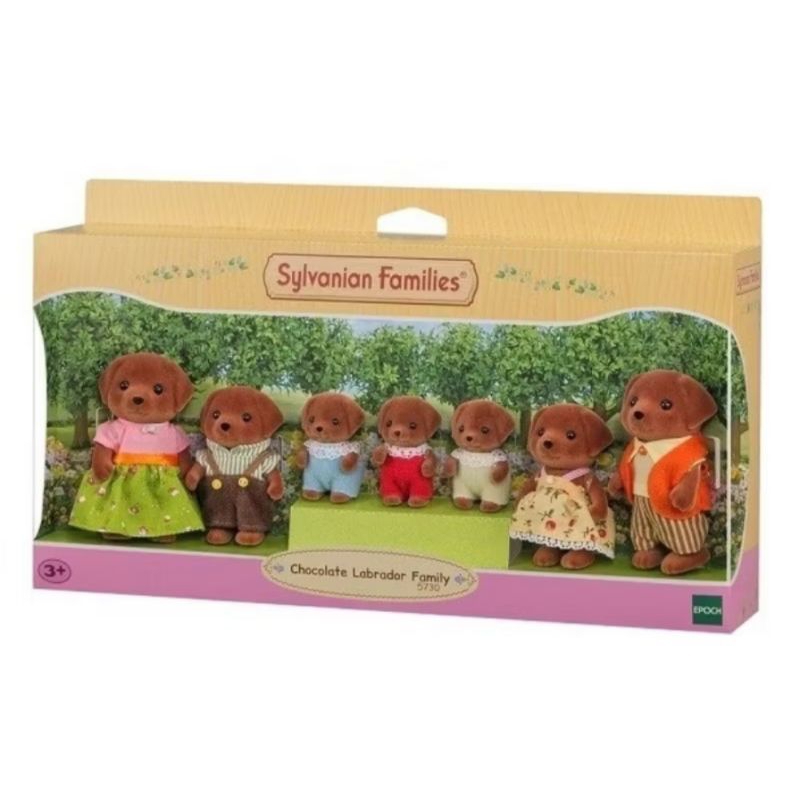 sylvanian families chocolate labrador family original sale