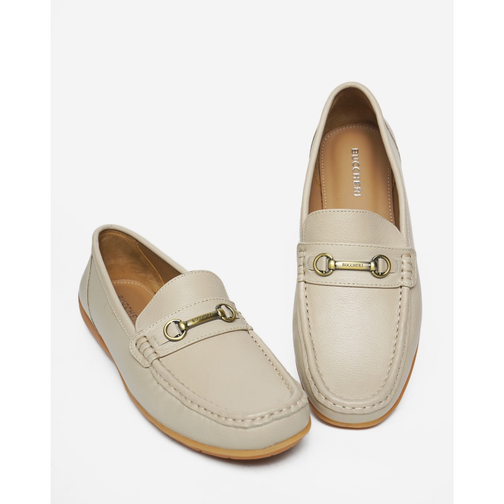 Buccheri Galina Moccasin Women Cream