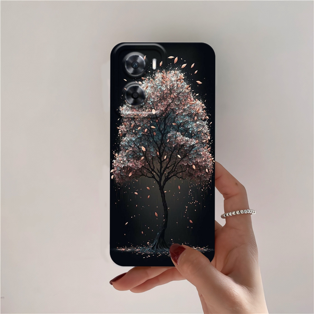 Softcase Oppo A57 4G - Oppo A77S - Casing Oppo A57 4g - Oppo A77S Case Bunga Rainbow.case Bisa reaqe