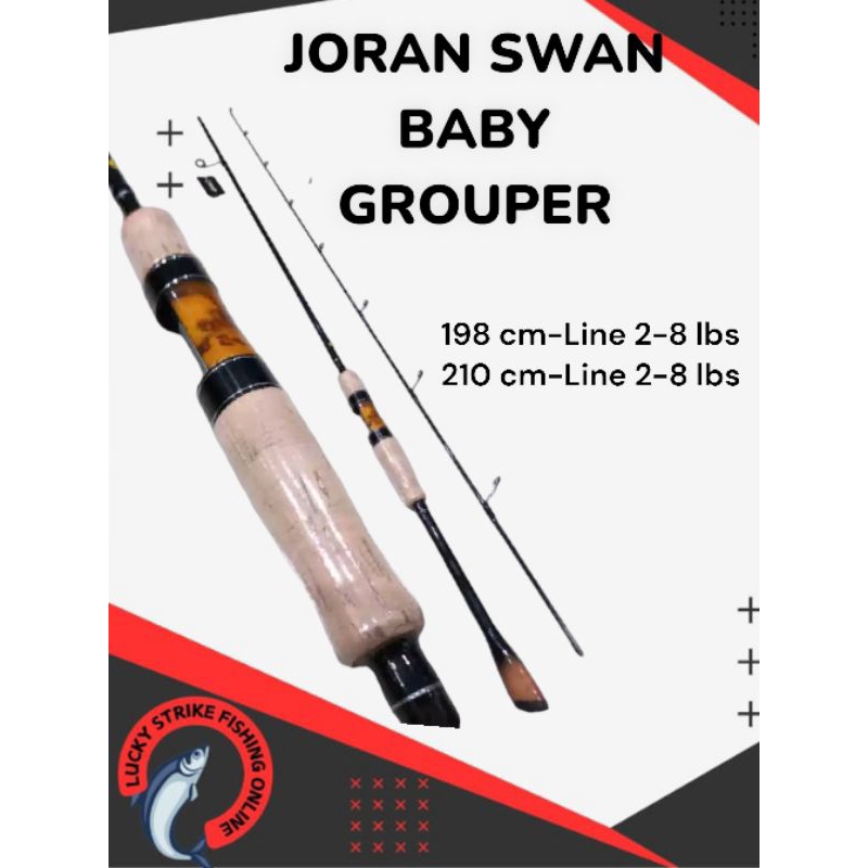 Joran Swan Baby Grouper 198/210 CM -Spinning dan Casting Ultra Light Joran lentur