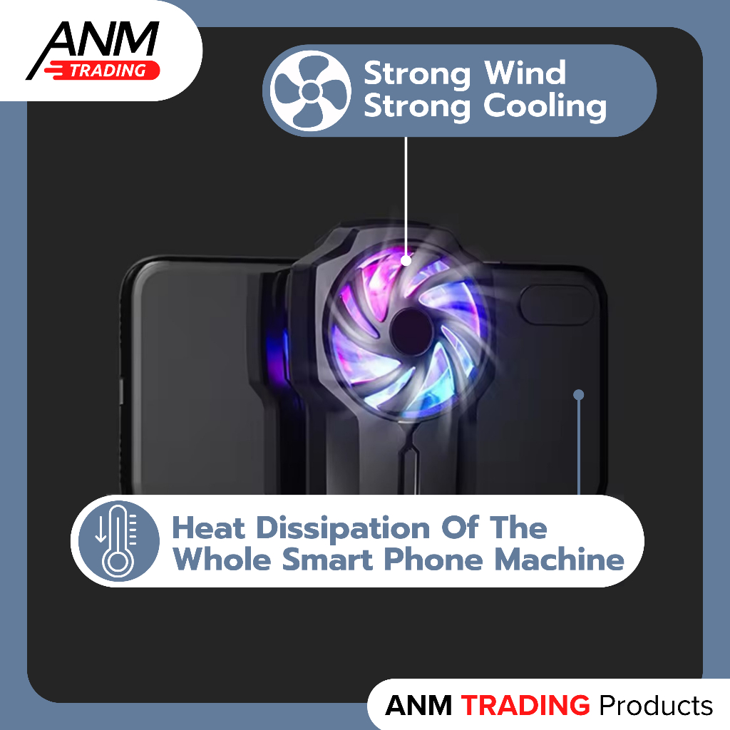 Naysila Naymila Memo Fl05 Cooler Handphone Fl05 / Pendingin Hp Memo Fl05 / Gaming Fan