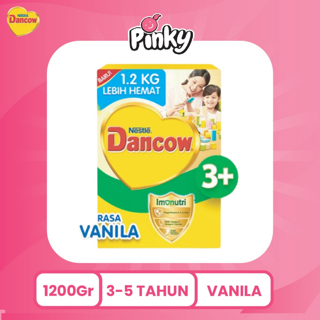 

Nestle DANCOW 3+ Vanila 1.2 kg Susu Bubuk Anak Usia 3 - 5 Tahun Pinky Kids Store