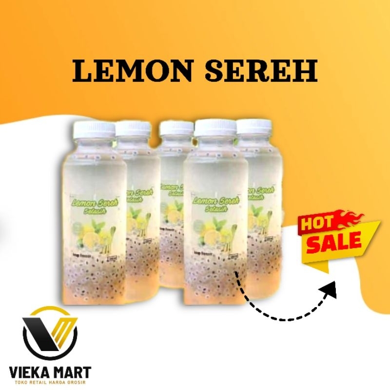 

Lemon Sereh Selasih 250ml/sari lemon asli/lemon sereh dan segar/lemon segar/sereh/minuman sereh/selasih/minuman selasih/