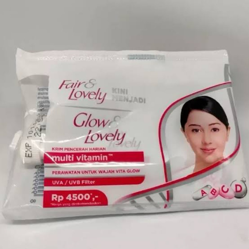 FAIR AND LOVELY GLOW AND LOVELY DERMACREAM SACHET 9g