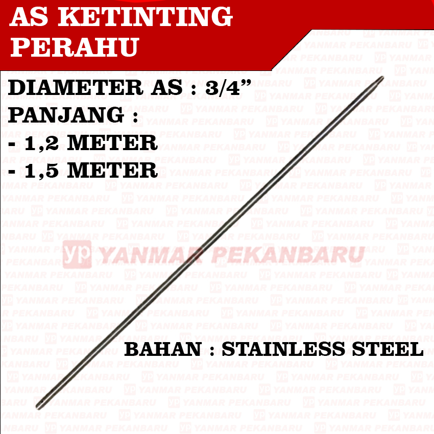 As Ketinting As Perahu Stainless Steel 201 Ukuran 3/4 Inci