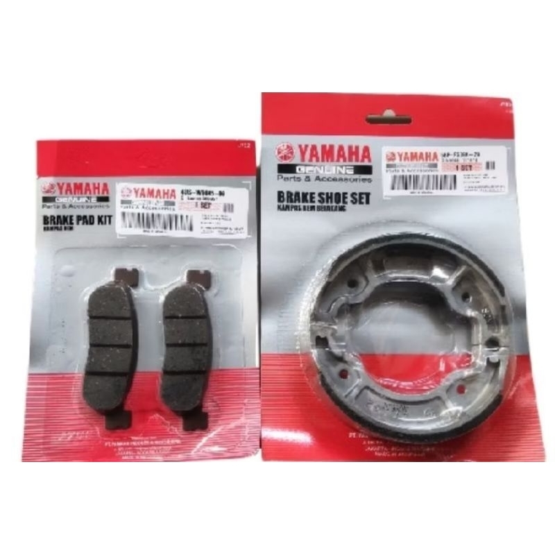 PAKET KAMPAS REM DEPAN BELAKANG SATU SET SCORPIO RX KING 5BP-F530K-20 4US-W0045-00