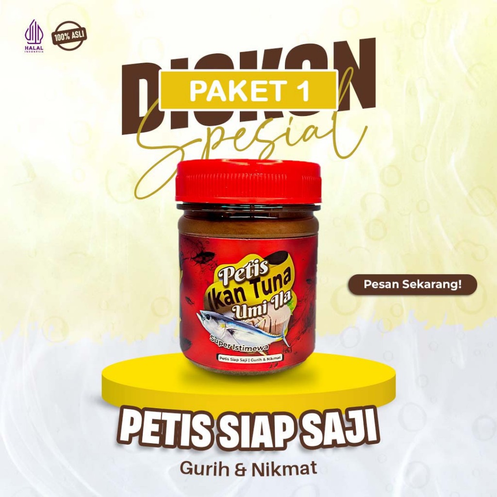 

Petis Ikan Tuna Premium 175gram (Petis Umi Ila) Paket 1