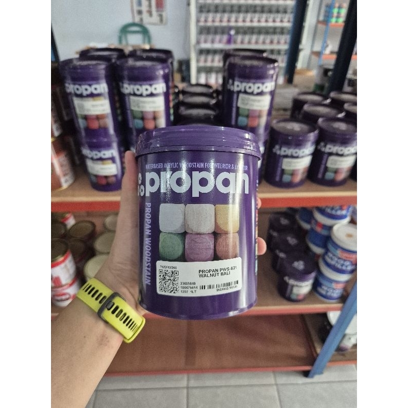 Propan Woodstain PWS 631 Walnut Bali // Politur Kayu Warna Walnut Bali 1 Liter