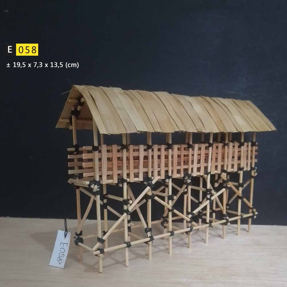 [E058] Miniatur Jembatan Kayu Bambu u/ aksesoris diorama / akuarium / aquascape