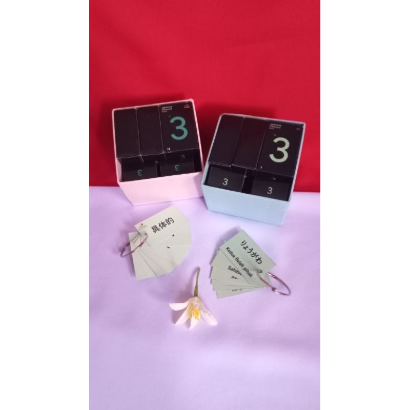 

FujiCard FlashCards Bahasa Jepang Kanji N3 total 900 kanji