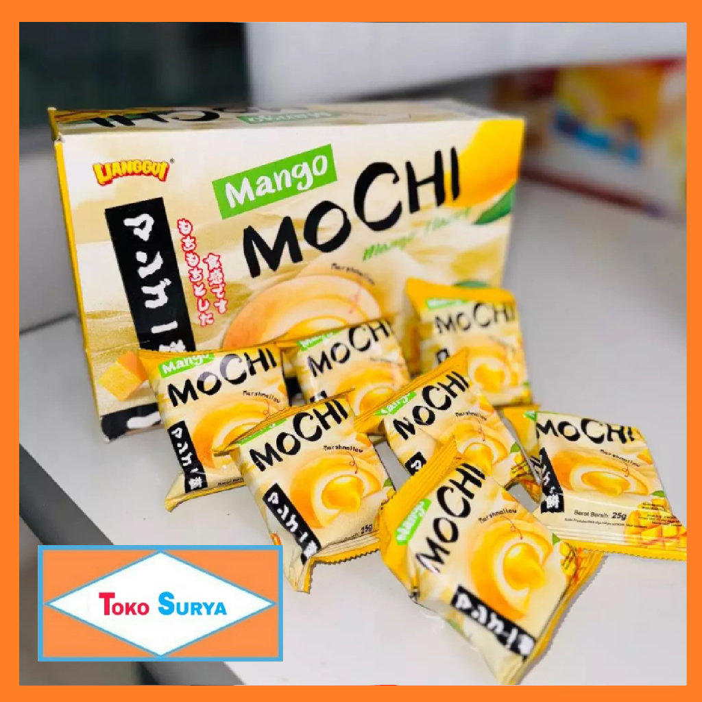 

Lianggui Mango Mochi Marshmallow Rasa Mangga 24 Pcs x 25 Gr