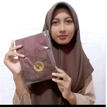 KERUDUNG COKLAT PRAMUKA LOGO BORDIR PRAMUKA