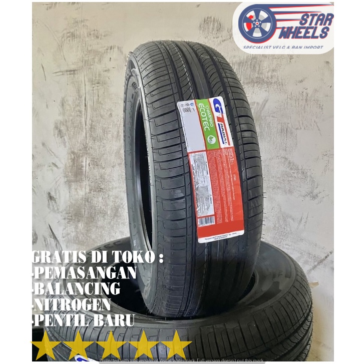 BAN MOBIL TUBELESS 195/65 R15 GT CHAMPIRO ECOTEC RING 15 MURAH