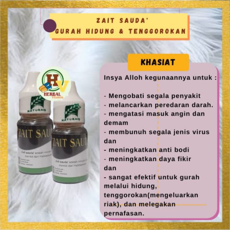 GROSIR Zait Sauda ( Gurah Hidung dan tenggorokan )