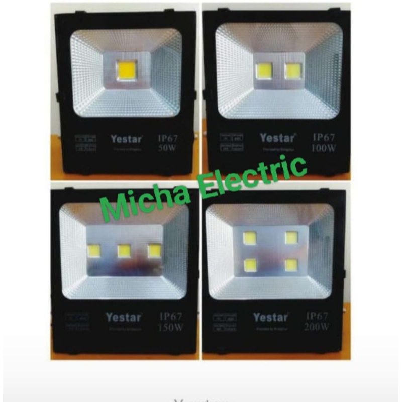 Yestar Lampu Tembak Sorot LED 50W/100W/150W/200W Outdoor/ Flood Light YESTAR 50W - 200W IP67