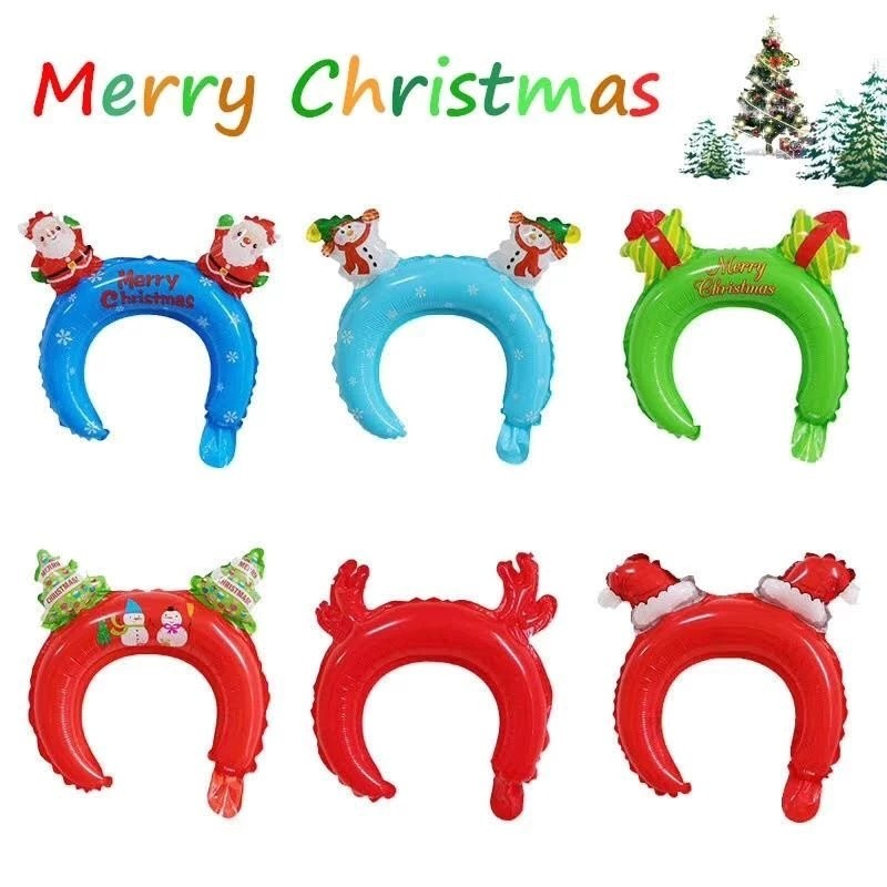 Balon Foil Bando Natal / Balon Bando Natal / Balon Bando Rusa / Bando Foil Natal