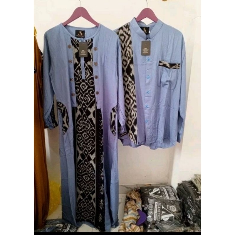 Couple Blue Etnik Anjani Store (Ready Siap kirim)