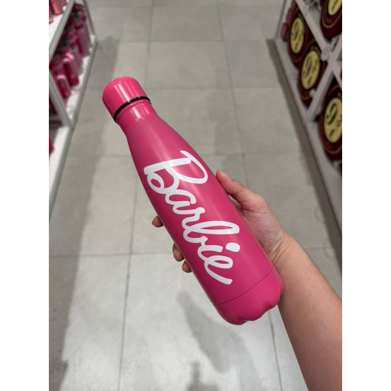 READY STOCK MINISO X BARBIE TUMBLR TUMBLER STAINLESS PINK STEEL BOTOL MINUM