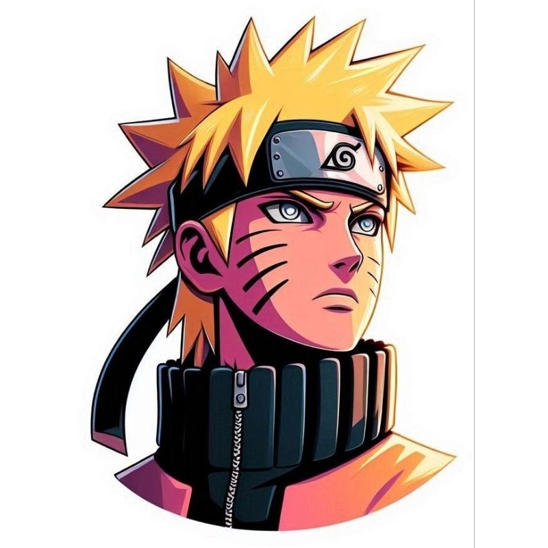 

stiker gambar Naruto size 15x20 cm print cut