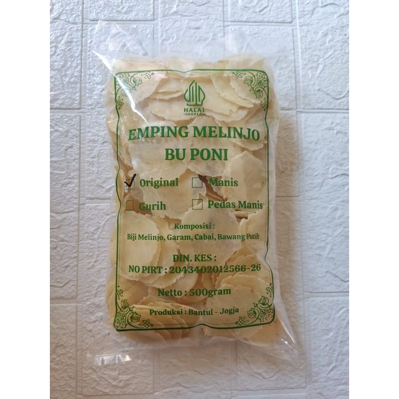 

Emping Melinjo Original / 500g