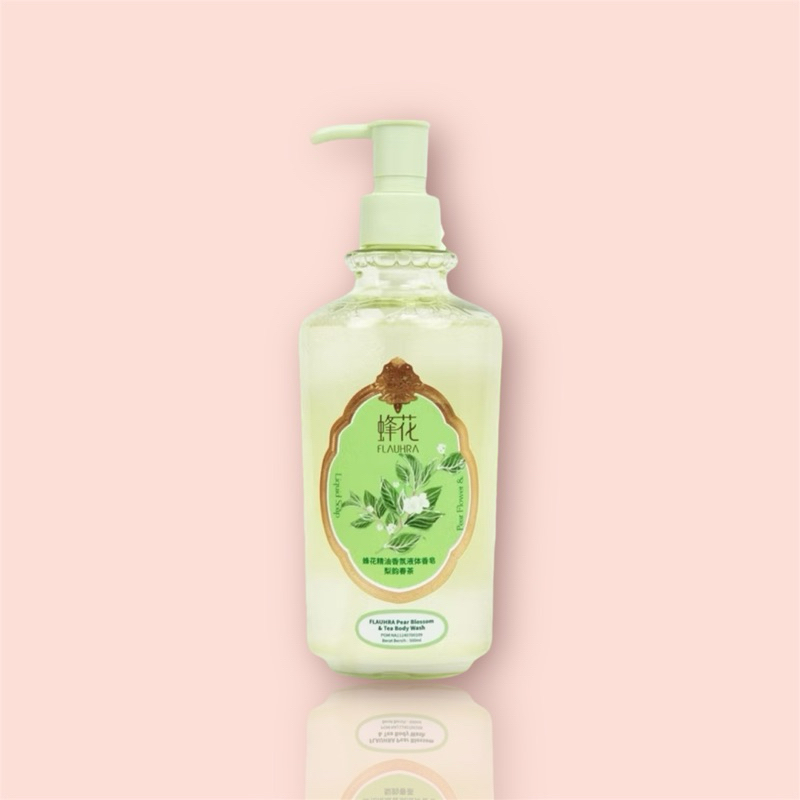 Flauhra Sabun Cair Tawon Liquid Soap Pear Blossom Tea 500ml By Bee Flower - JASMINE TEA - TEH MELATI
