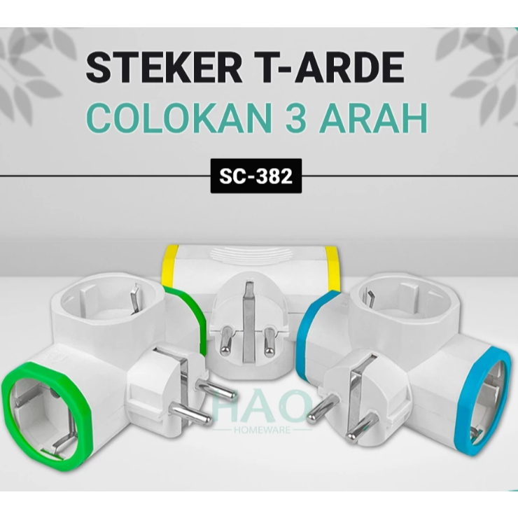 

STEKER T-Arde 3 arah & 4 arah / Colokan Cabang Multi CAHAYA SC-382 SC-384