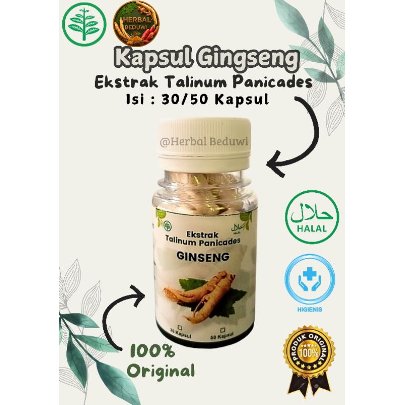 

Kapsul Gingseng Termurah / Isi 30-50 Kapsul