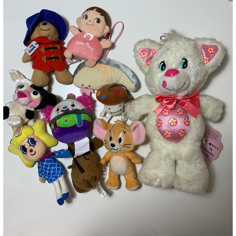 Gantungan Kunci sorakara,yums-yums,paddington bear,baby peko,pink panther,jerry,badut marshmallow,le